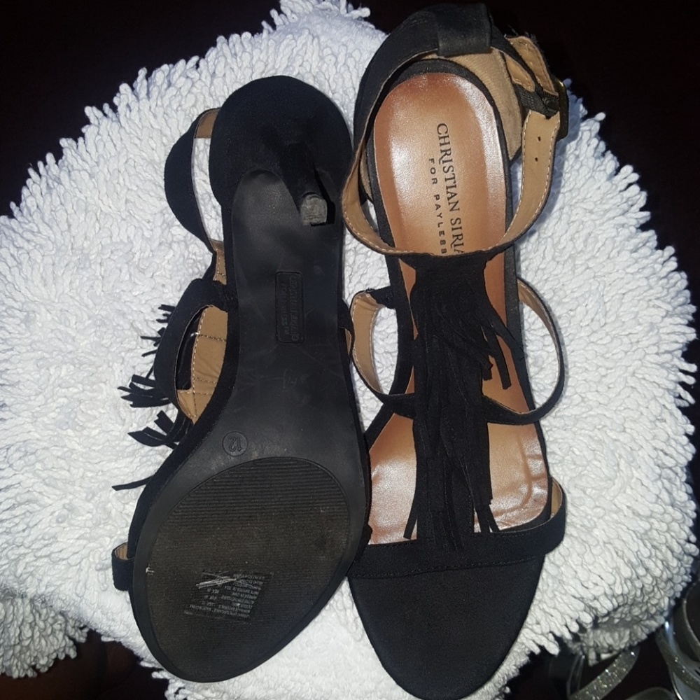 Stiletto black heel